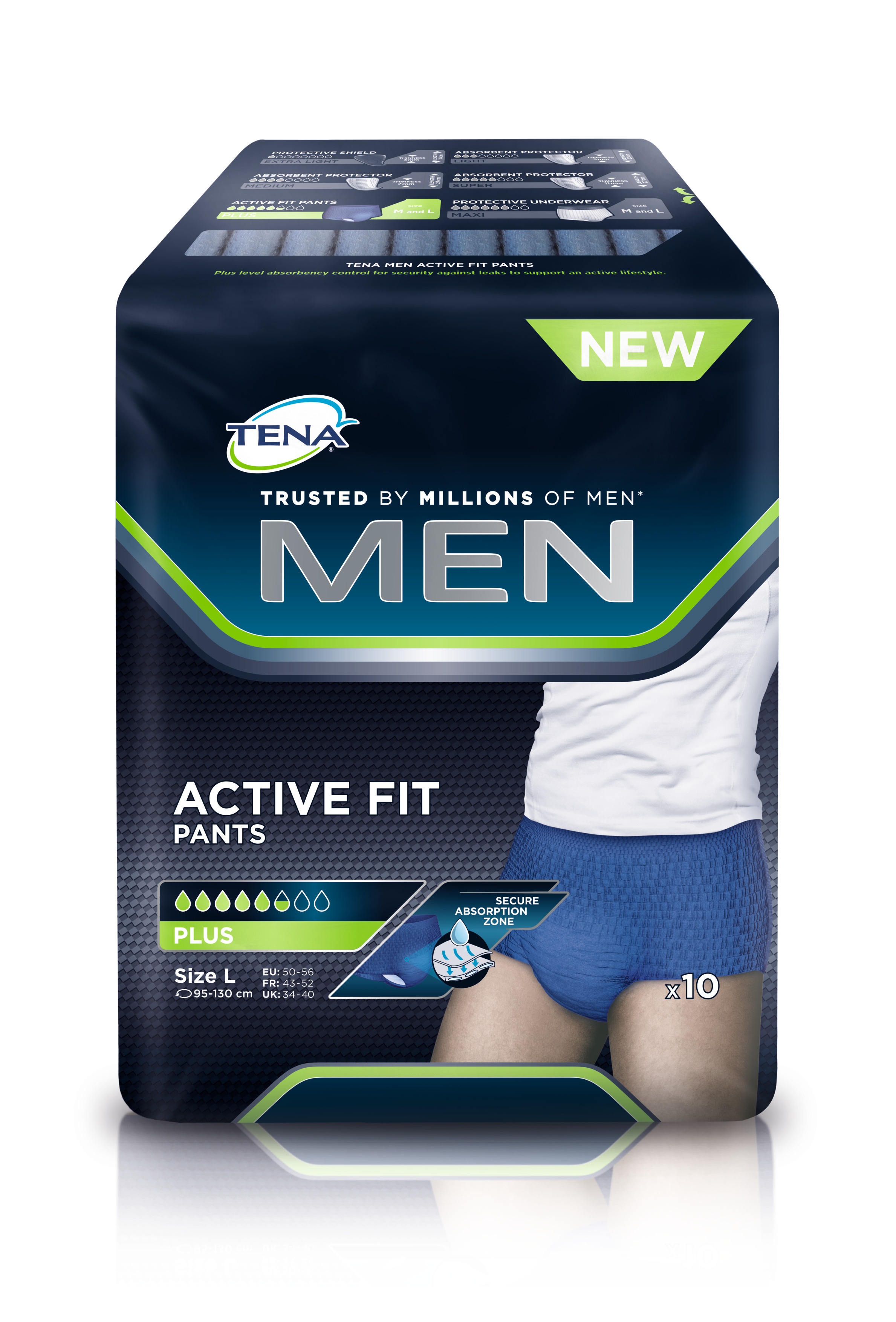 TENA Men Active Fit Pants Plus