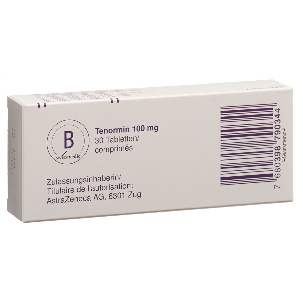 TENORMIN cpr 100 mg blist 30 pce, image 2 sur 2