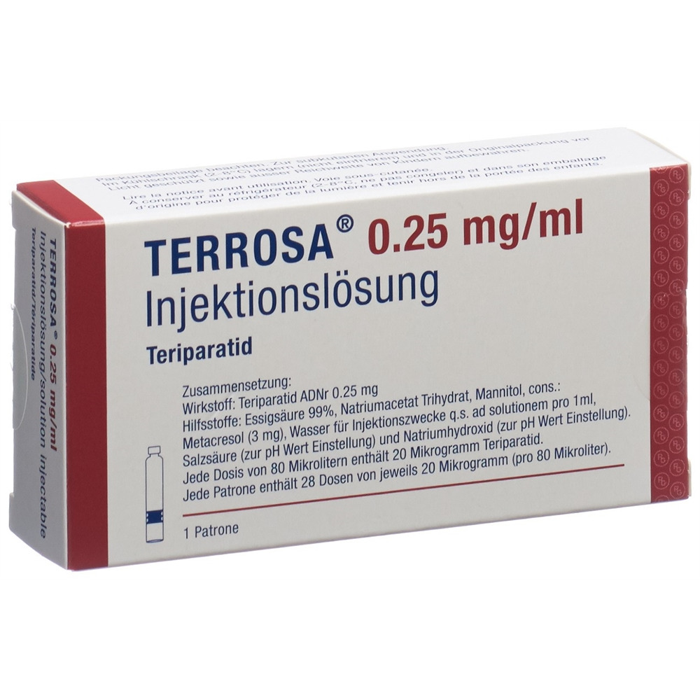 TERROSA sol inj 250 mcg/ml cartouche 2.4 ml