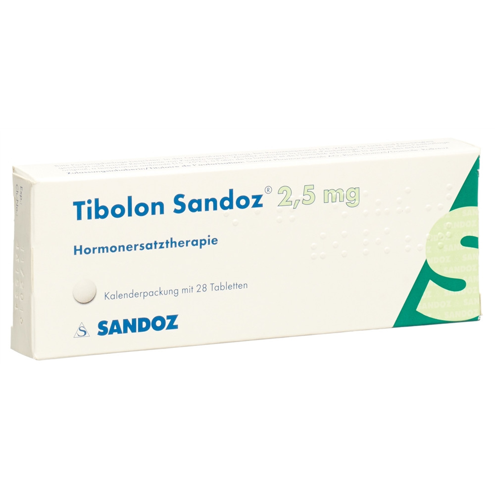 TIBOLONE Sandoz 2.5 mg, Hauptbild