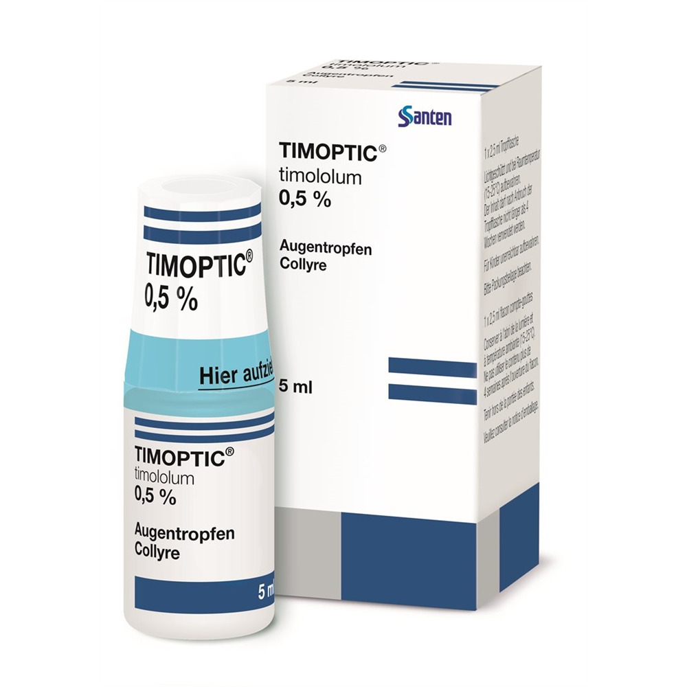 TIMOPTIC Gtt Opht 0.5 % Fl 5 ml, Hauptbild
