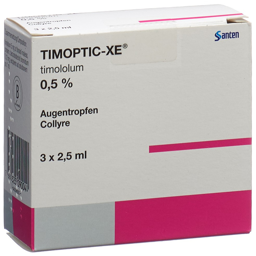 TIMOPTIC gtt opht 0.5 % fl 2.5 ml, image 2 sur 2