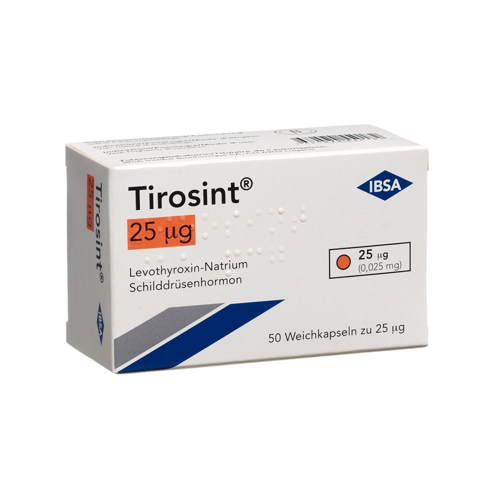 TIROSINT caps moll 25 mcg blist 50 pce, image principale