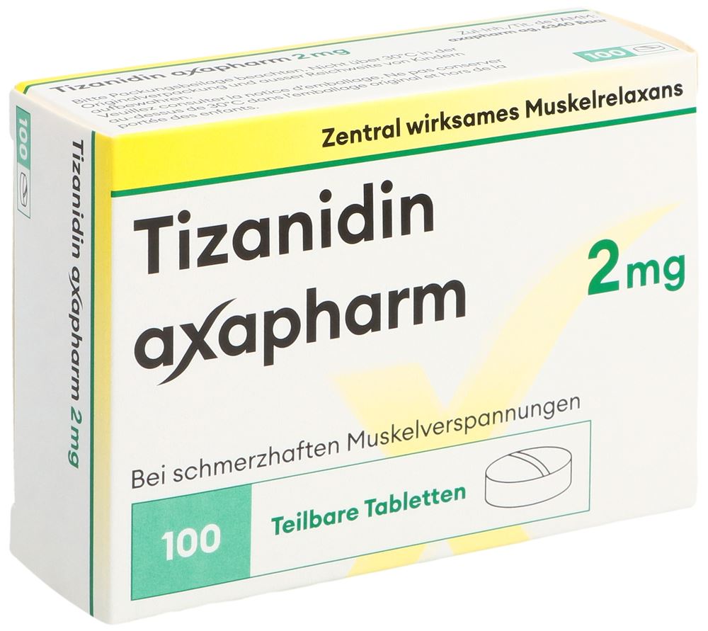 TIZANIDIN axapharm 2 mg