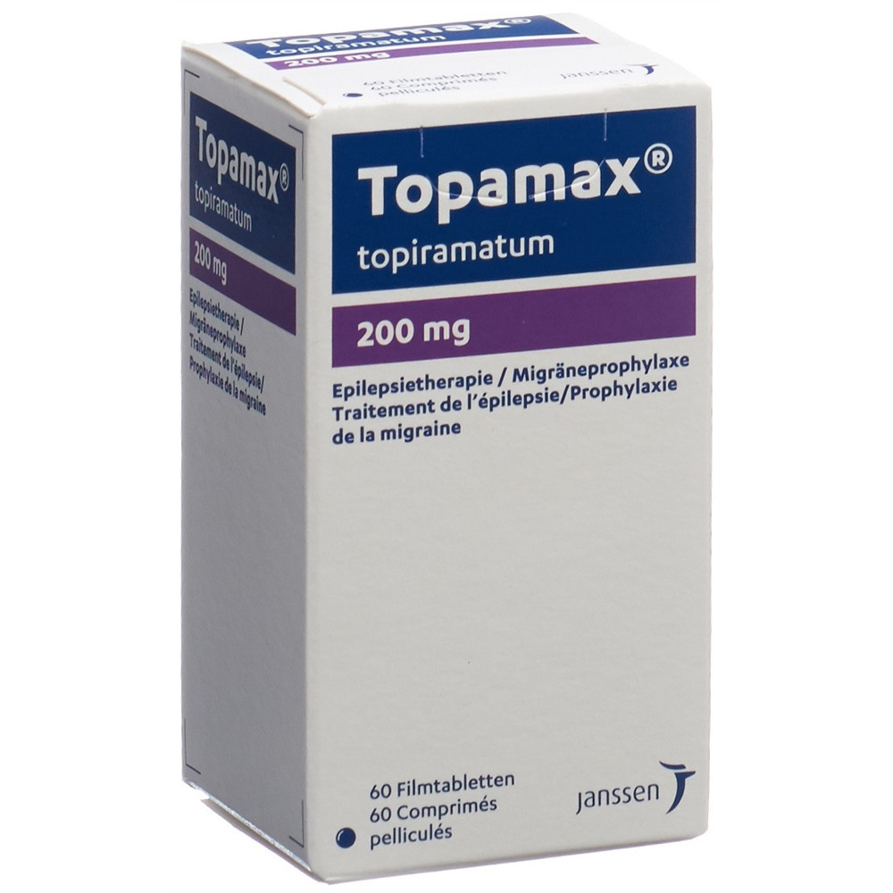 TOPAMAX cpr pell 200 mg bte 60 pce, image principale