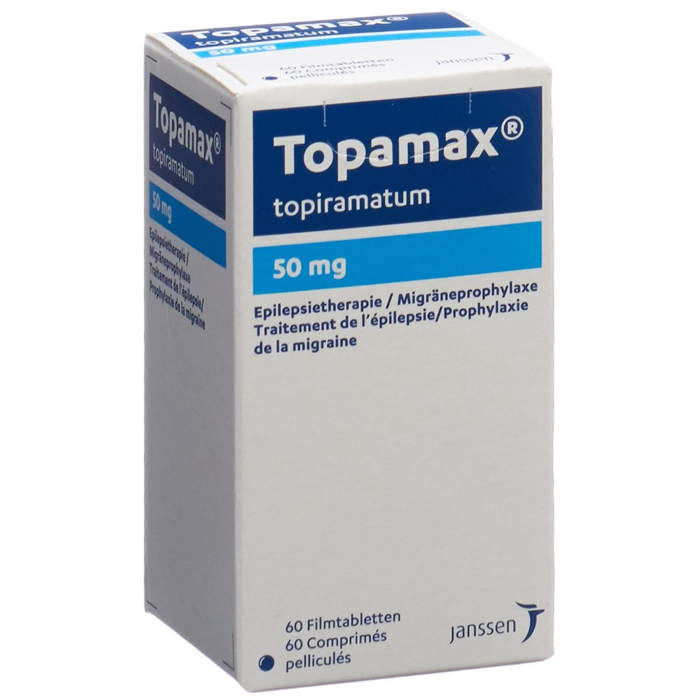 TOPAMAX cpr pell 50 mg bte 60 pce, image principale