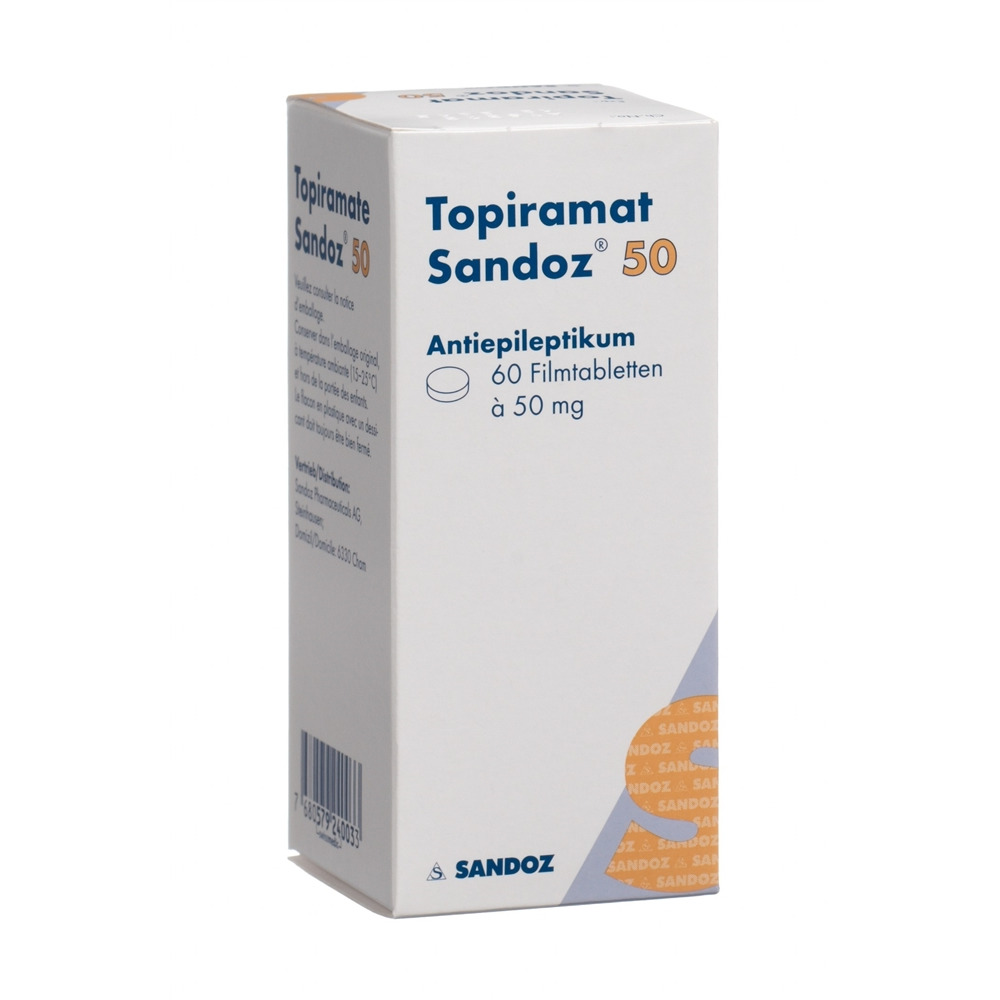 TOPIRAMATE Sandoz 50 mg, Hauptbild