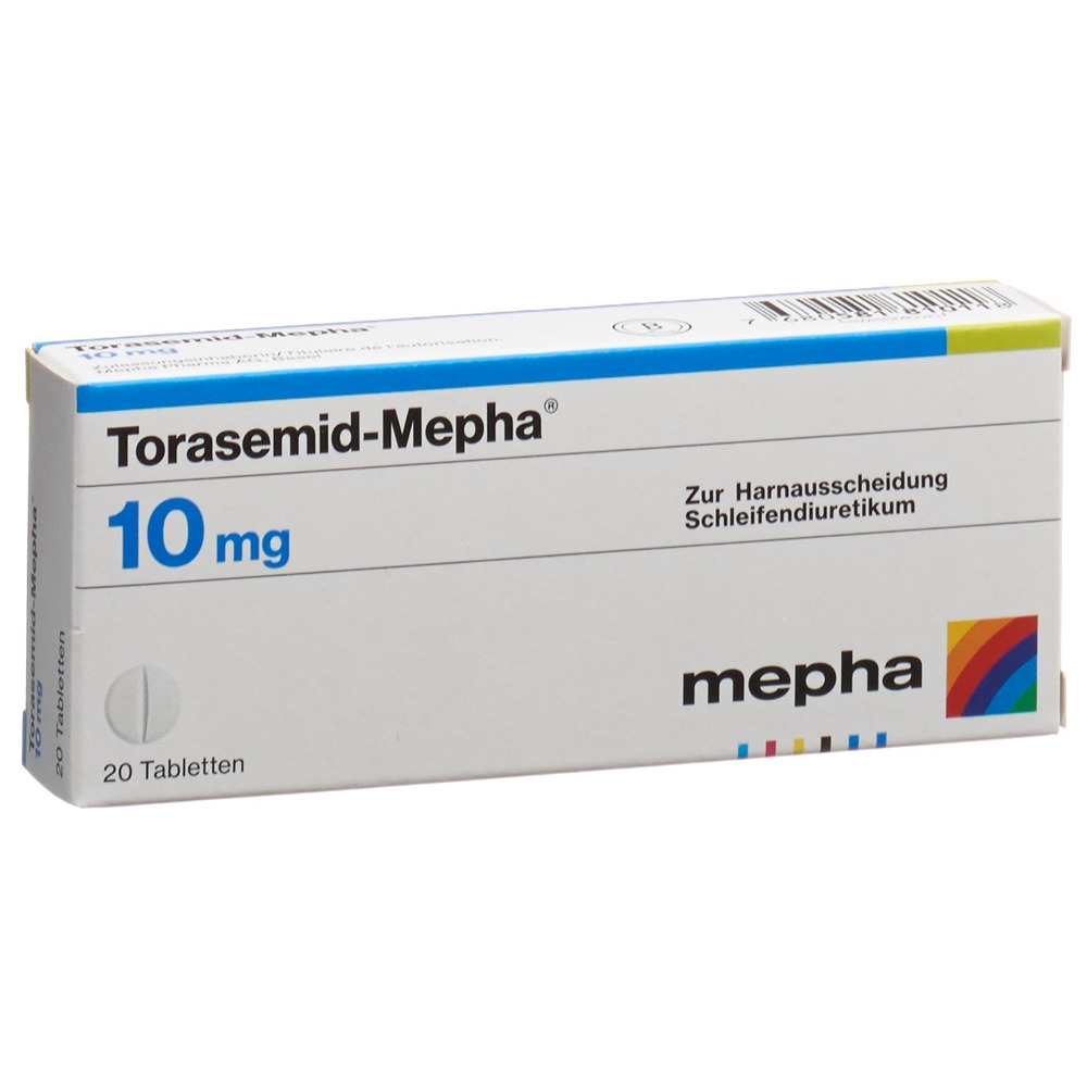 TORASEMIDE Mepha 10 mg, image principale