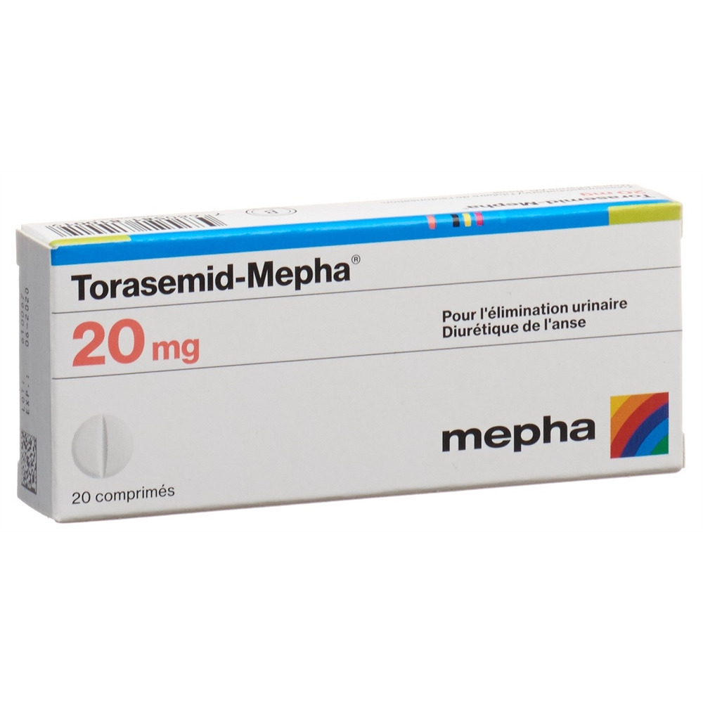 TORASEMIDE Mepha 20 mg, image 2 sur 2