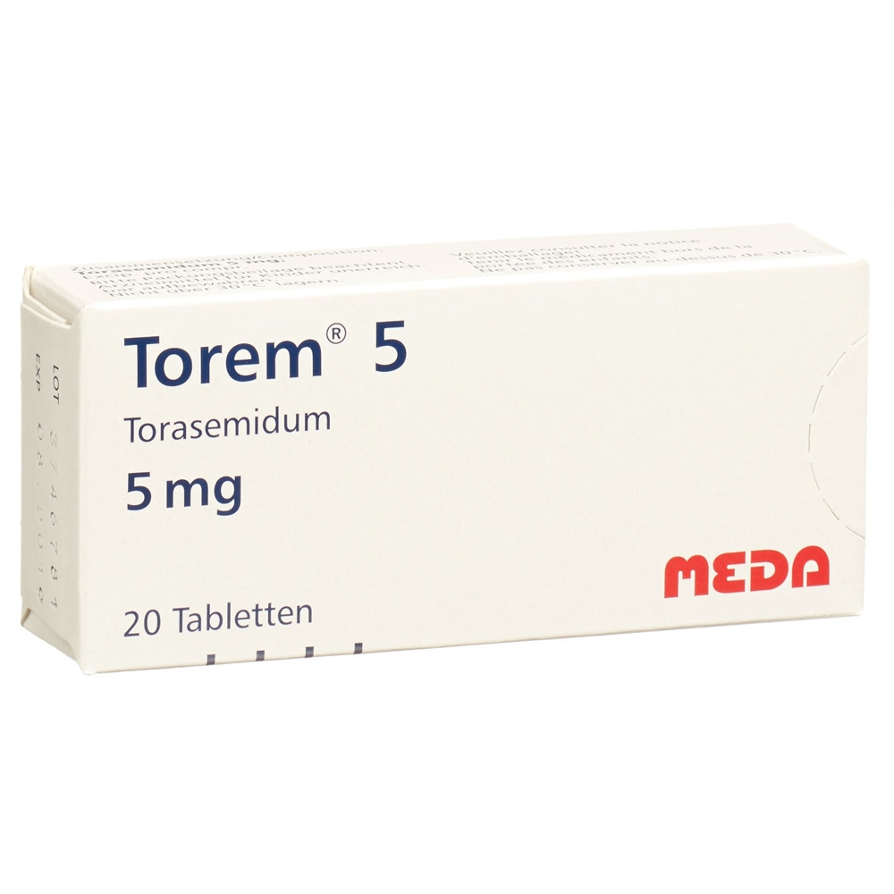 TOREM cpr 5 mg blist 20 pce, image principale