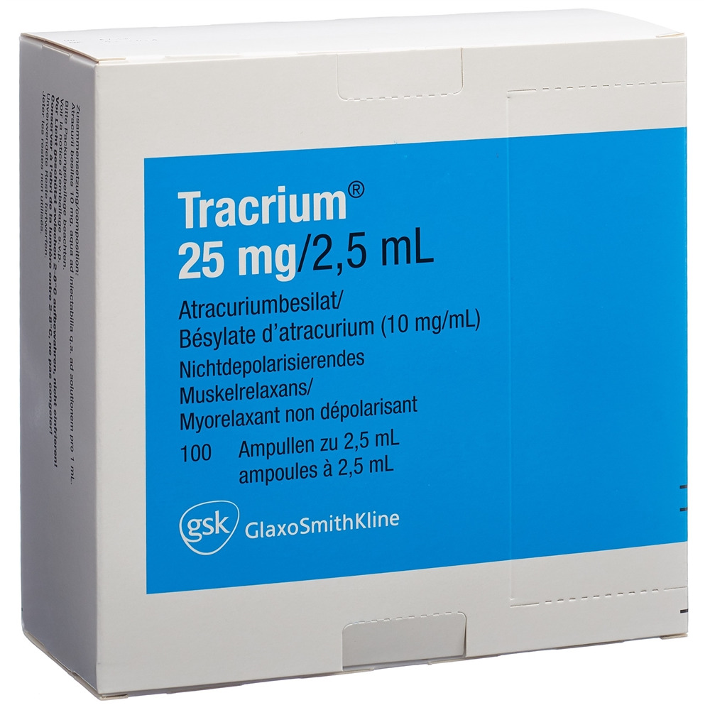 Tracrium sol inj 25 mg/2.5ml amp 2.5 ml, image principale