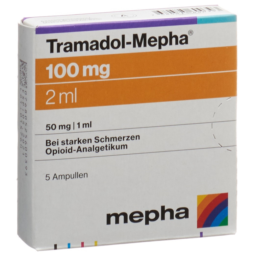 TRAMADOL Mepha 100 mg/2ml, Hauptbild