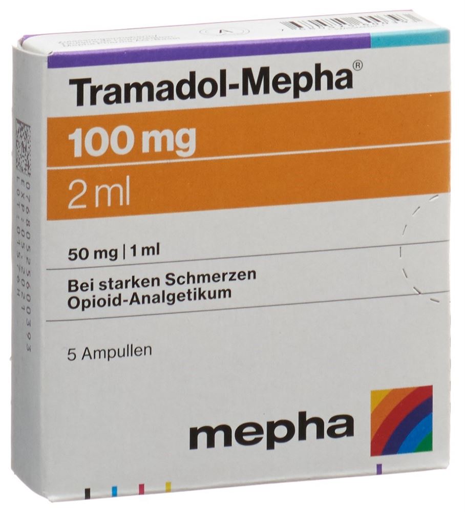 TRAMADOL Mepha 100 mg/2ml, image principale
