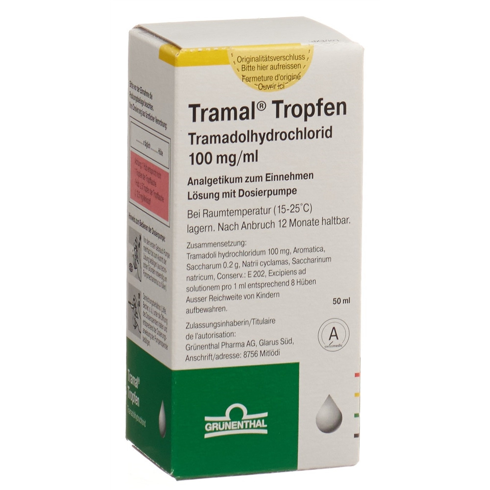 TRAMAL gouttes 100 mg/ml avec pompe de dosage fl 50 ml, image principale