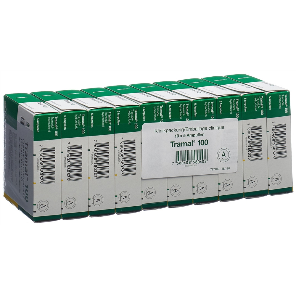 TRAMAL sol inj 100 mg/2ml amp 2 ml, image principale