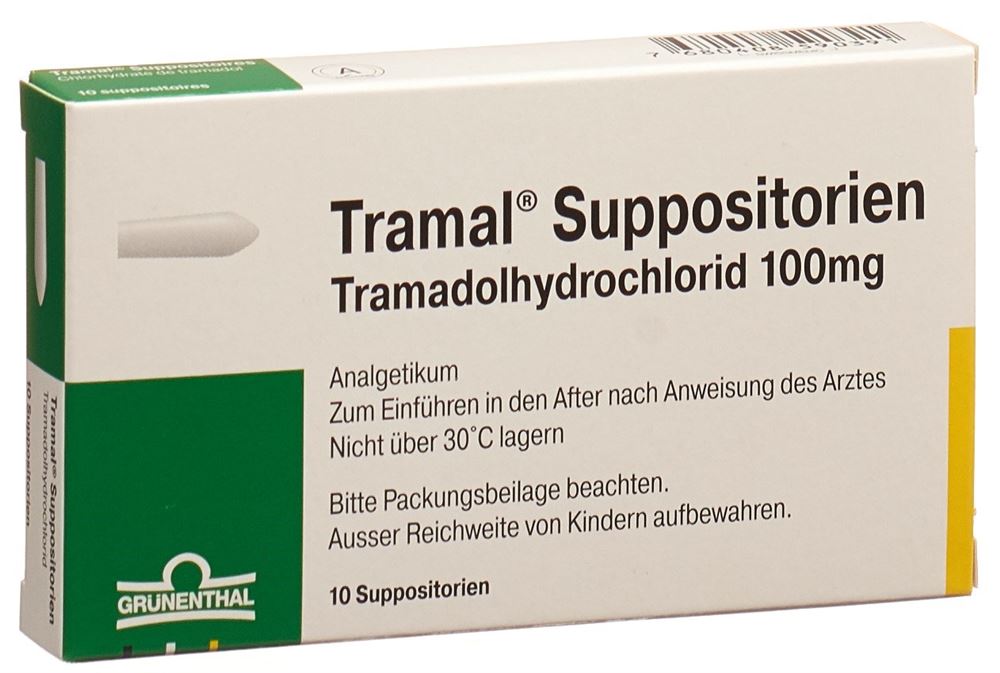 TRAMAL supp 100 mg 10 pce, image principale