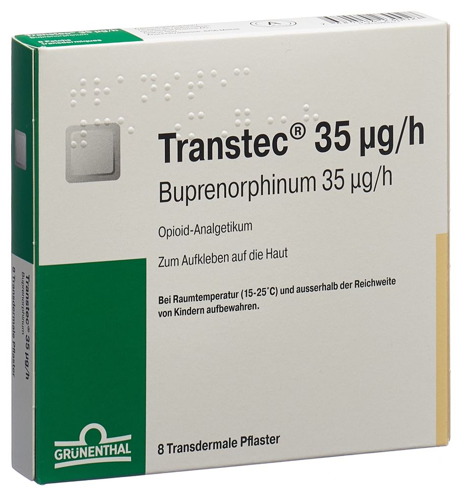 TRANSTEC Matrixpfl 35 mcg/h Btl 8 Stk, Hauptbild