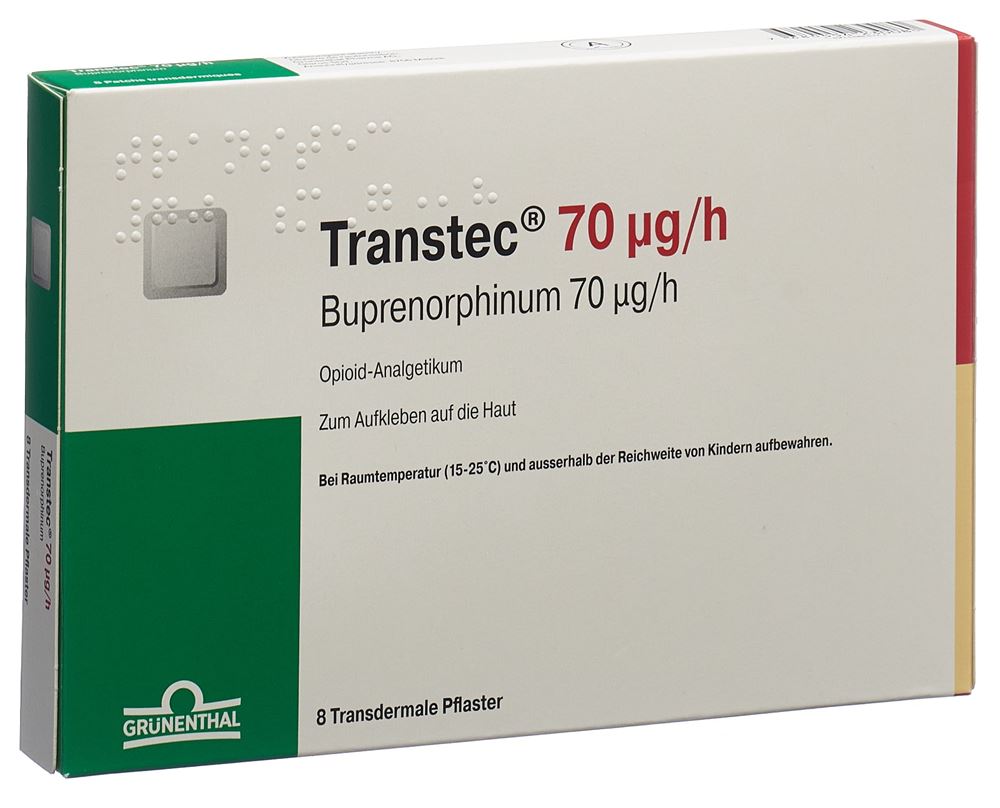 TRANSTEC Matrixpfl 70 mcg/h Btl 8 Stk, Hauptbild