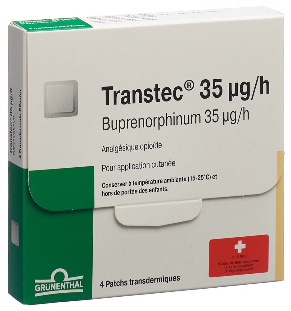 TRANSTEC TTS 35 mcg/h sach 4 pce, image 2 sur 2