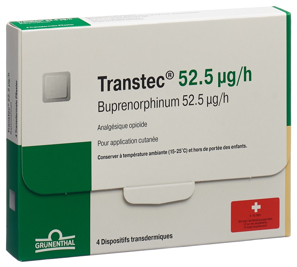 TRANSTEC TTS 52.5 mcg/h sach 4 pce, image 2 sur 2