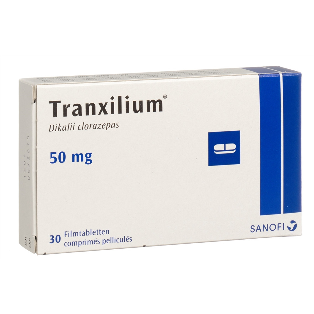 TRANXILIUM Filmtabl 50 mg Blist 30 Stk, Hauptbild