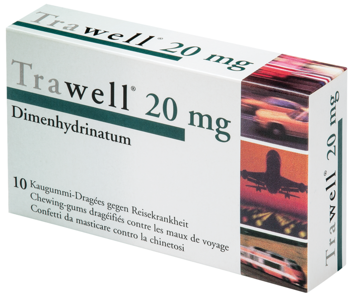 TRAWELL chewing gums dragées 20 mg