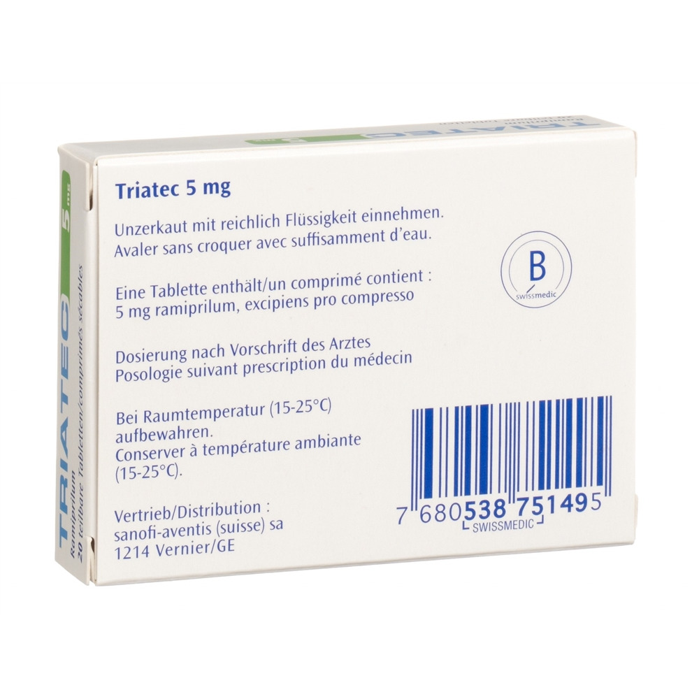 TRIATEC Tabl 5 mg Blist 20 Stk, Bild 2 von 2