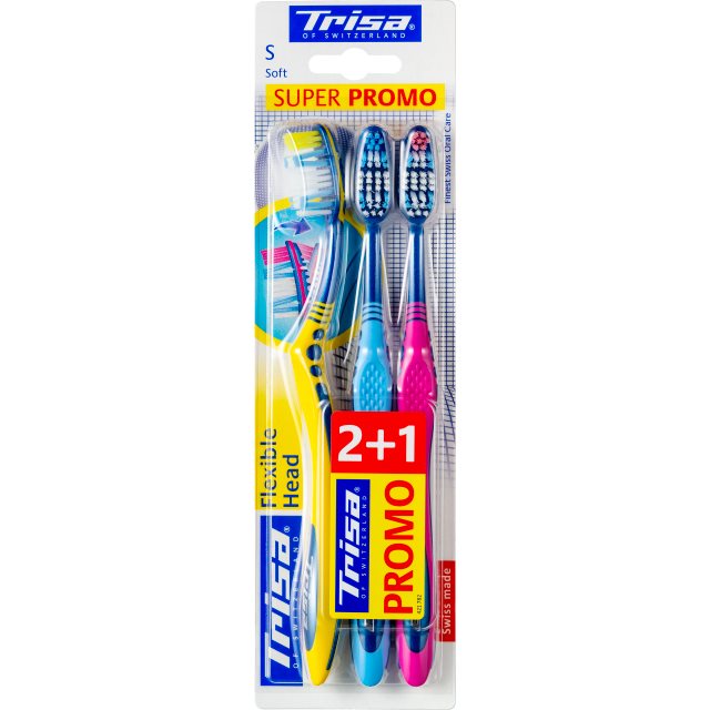 TRISA Flexible Head brosse à dents trio, image principale