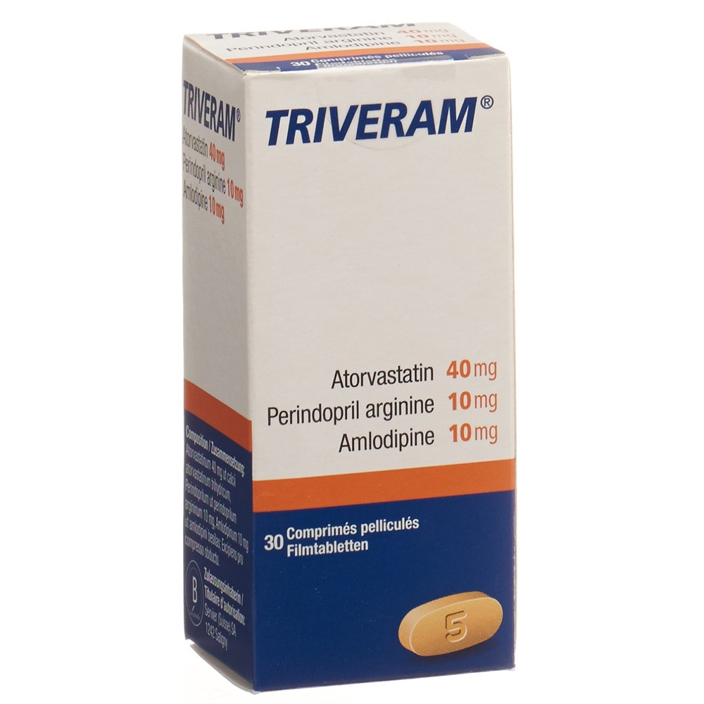 TRIVERAM Filmtabl 40 mg/10 mg/10 mg Ds 30 Stk, Hauptbild