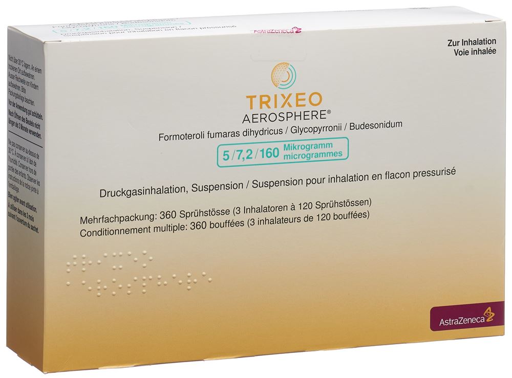 TRIXEO Dosieraeros 5/7.2/160 mcg 120 Dos, Hauptbild
