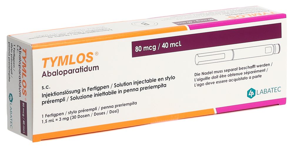 TYMLOS Inj Lös 80 mcg/0.04ml Fertpen 1 Stk, Hauptbild