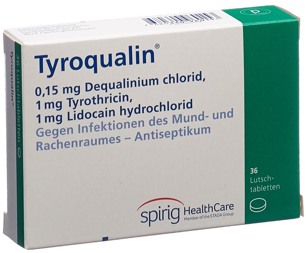 Tyroqualine cpr sucer blist 36 pce, image principale