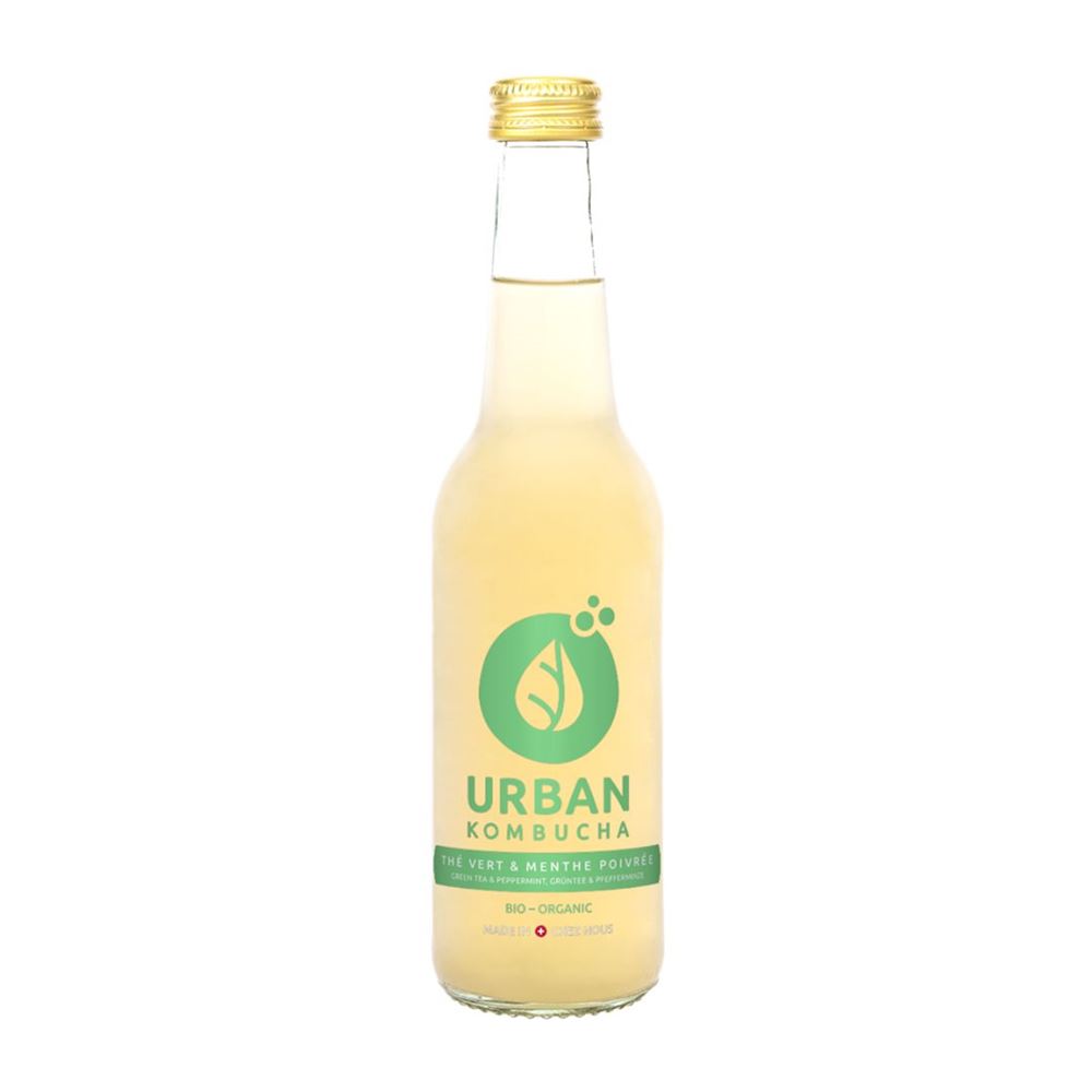 URBAN KOMBUCHA thé vert & menthe poivrée, image principale