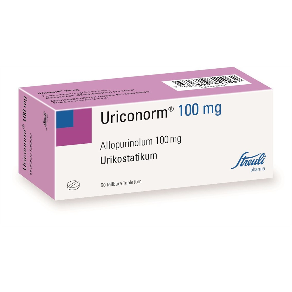 URICONORME Tabl 100 mg Blist 50 Stk, Hauptbild