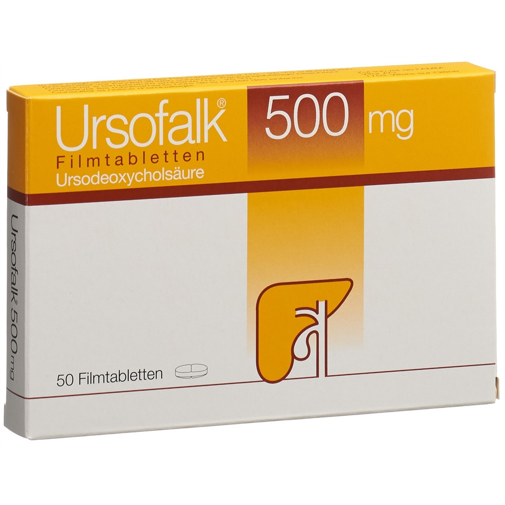 URSOFALK Filmtabl 500 mg Blist 50 Stk, Hauptbild