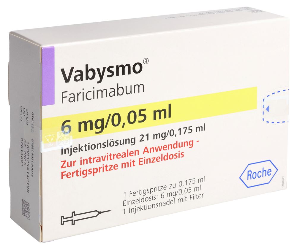 VABYSMO sol inj 6 mg/0.05ml seringue préremplie ser pré 0.175 ml