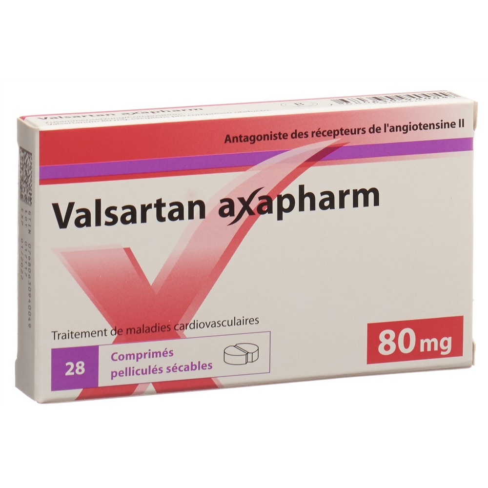 VALSARTAN axapharm 80 mg, image 2 sur 2