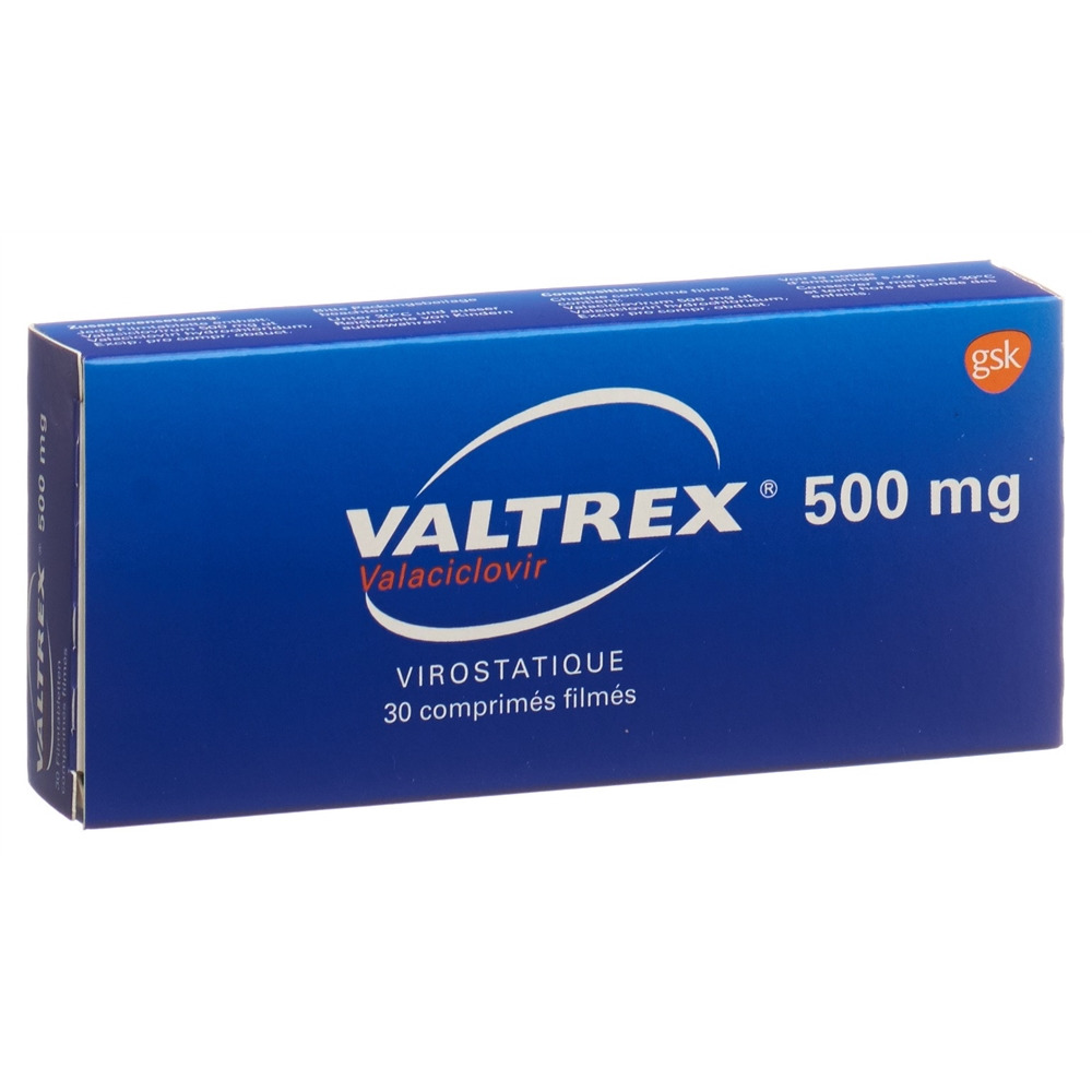 VALTREX cpr pell 500 mg blist 30 pce, image 2 sur 2