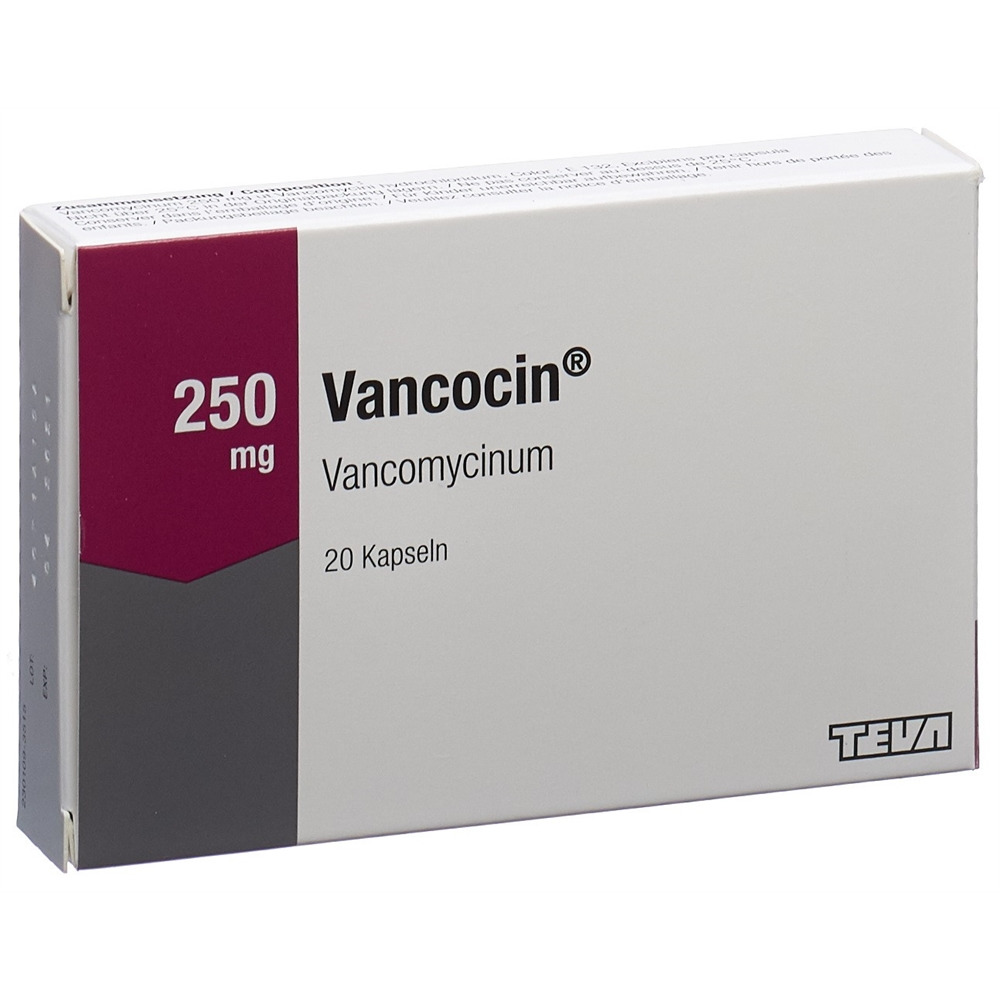 Vancocin caps 250 mg blist 20 pce, image principale