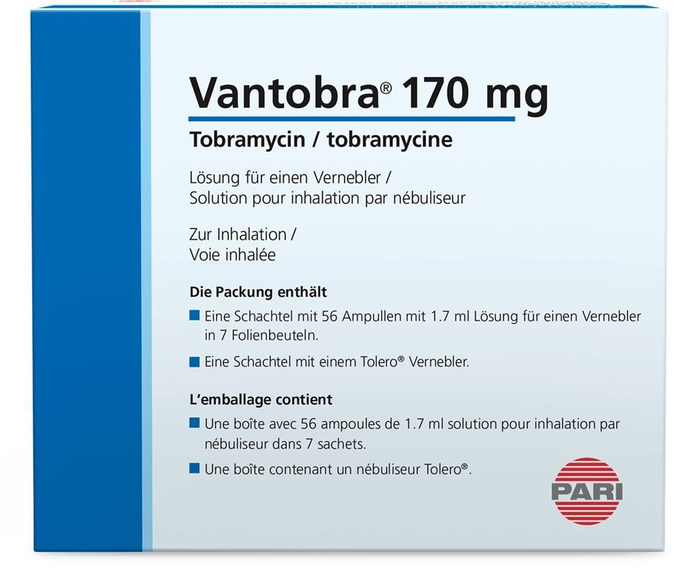 VANTOBRA sol inhal 170 mg/1.7ml amp 56 pce, image principale