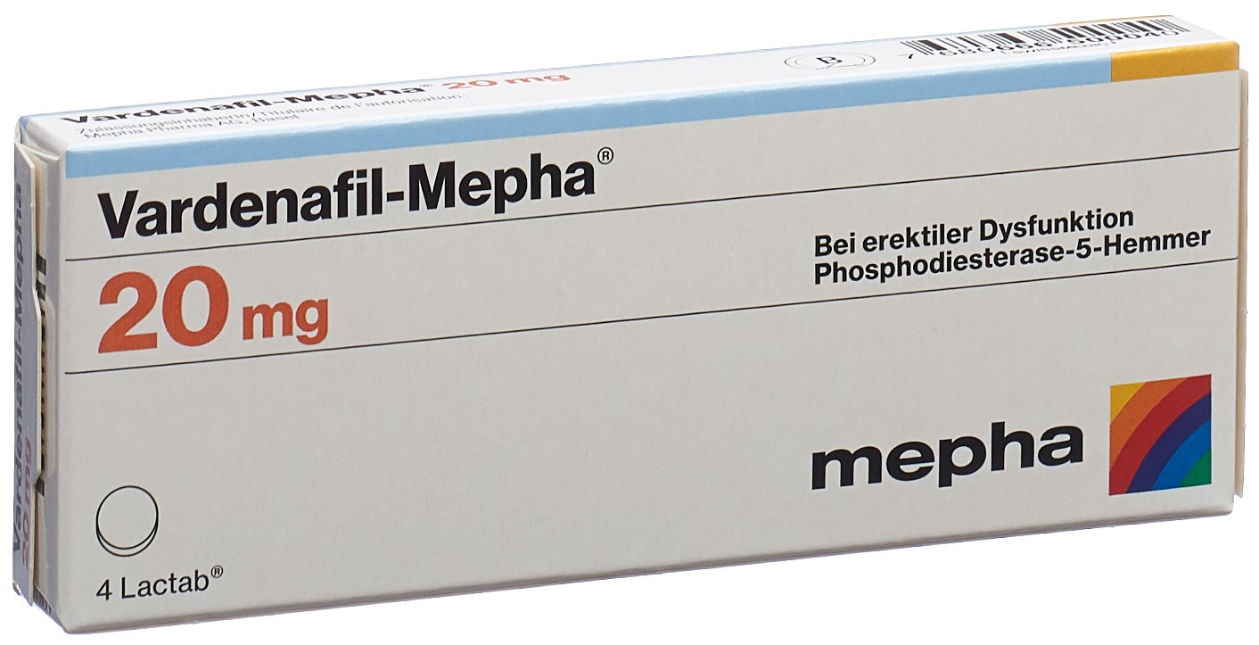 VARDENAFIL Mepha 20 mg, Hauptbild VARDENAFIL Mepha 20 mg, Hauptbild