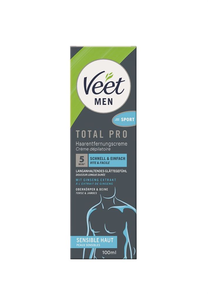 Veet men crème dépilatoire jambes & corps