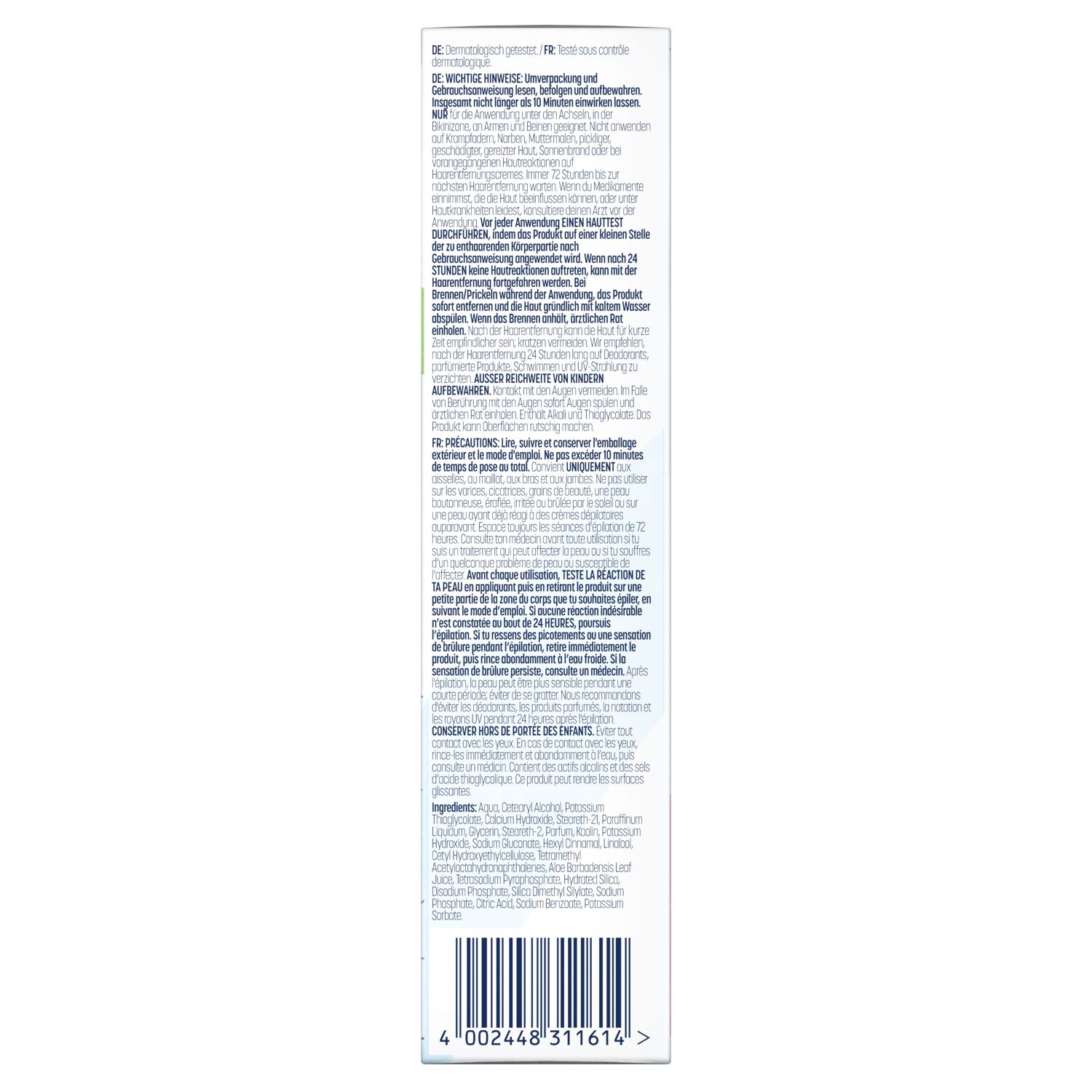 Veet pure crème dépilatoire bikini & aisselles, image 3 sur 3