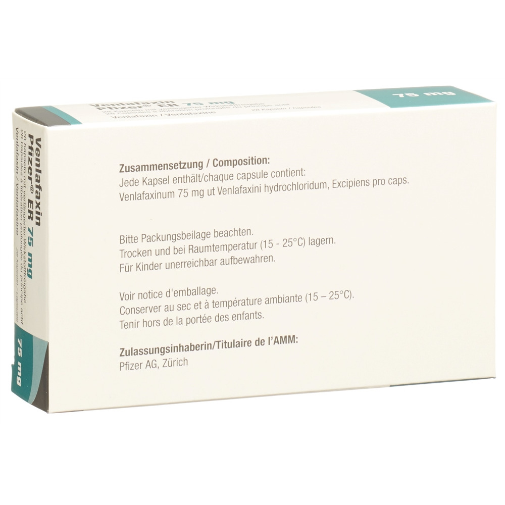 VENLAFAXINE ER 75 mg, image 2 sur 2