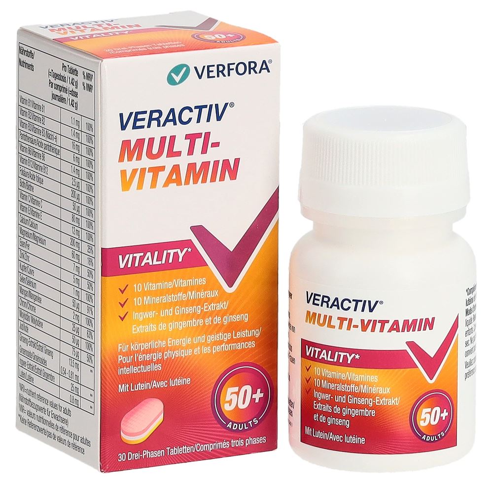 VERACTIV Multivitamin 50+ Drei-Phasen, Bild 2 von 5