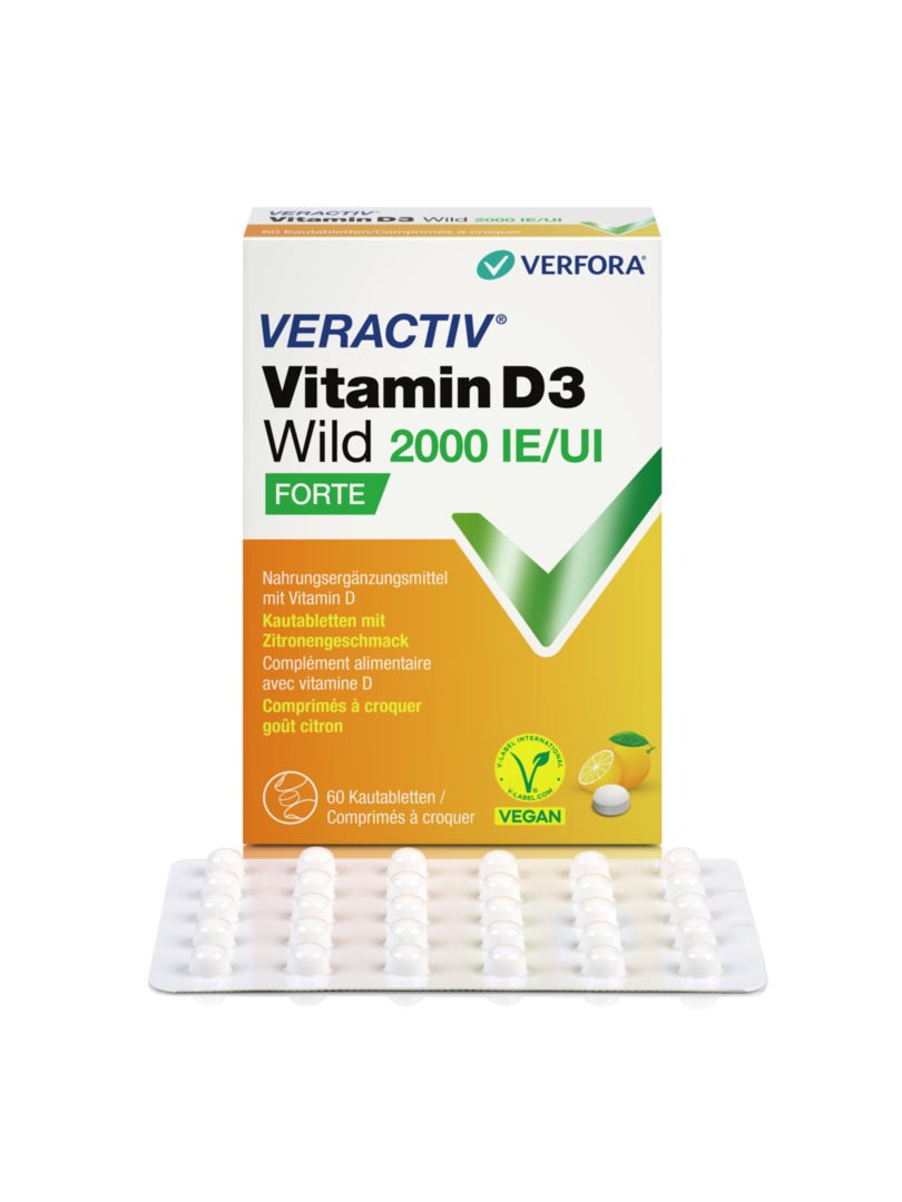 VERACTIV Vitamin D3 Wild cpr croquer 2000 IE, image 2 sur 5