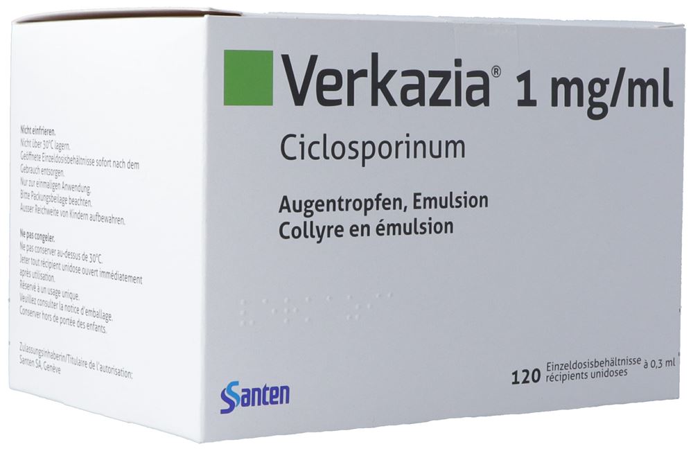 VERKAZIA gtt opht monodos 0.3 ml, image principale