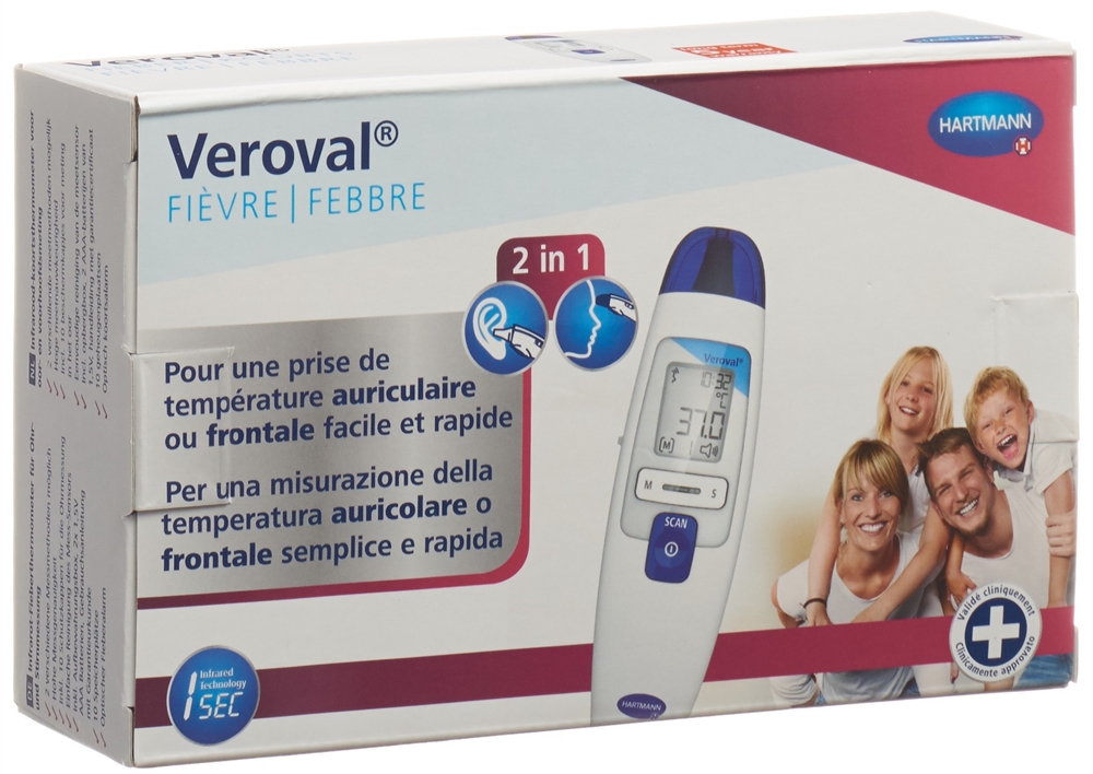 VEROVAL 2en1 thermomètre infrarouge, image 2 sur 2