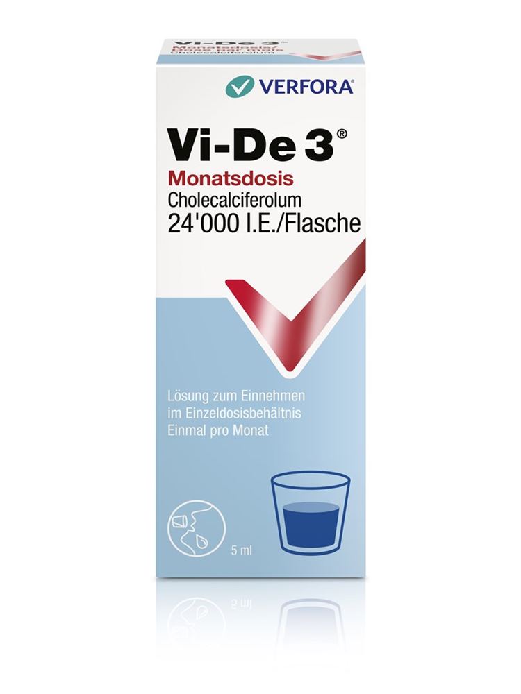 VI-DE 3 dose par mois solution buvable 24000 IE/5ml