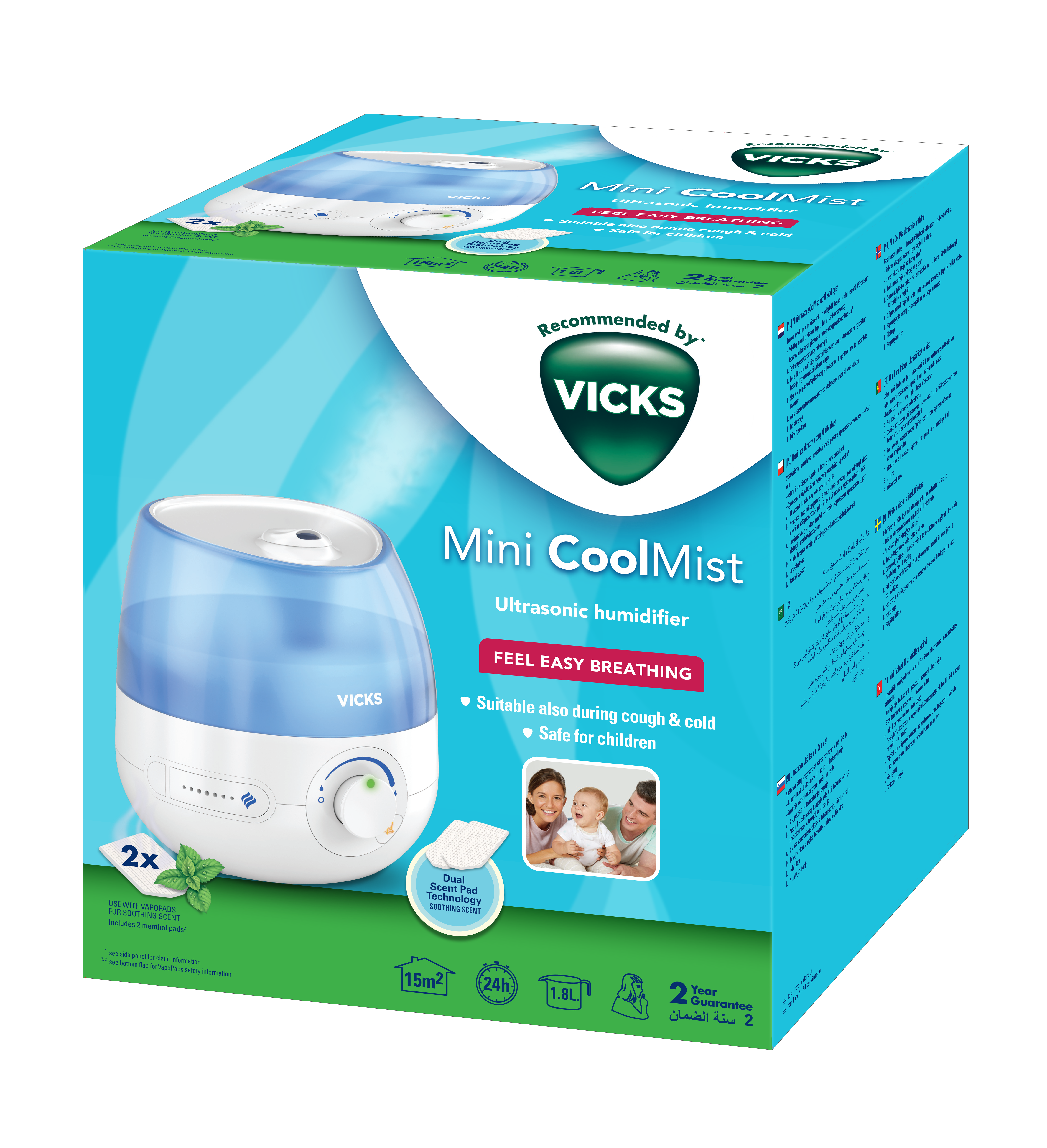 Vicks Cool Mist humidificateur à ultrasons